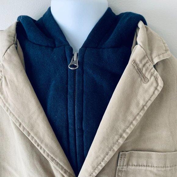 GAP KIDS faux-hoodie cotton jacket size M/8 - Picture 8 of 16